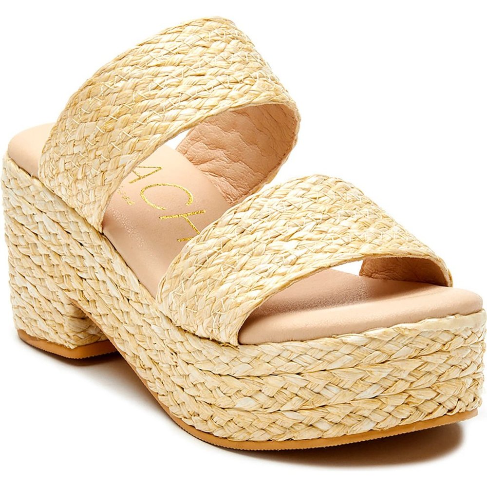 NEW Ocean Ave Espadrille Platform Slide Sandal